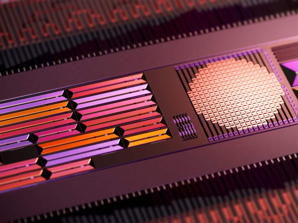 A representative image of Taara's silicon photonic chip obtained from its official website. 